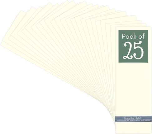 CountryArtHouse Textured White 8x24 Uncut Art Mat Board - No Opening - 1 Mat in Saudi Arabia