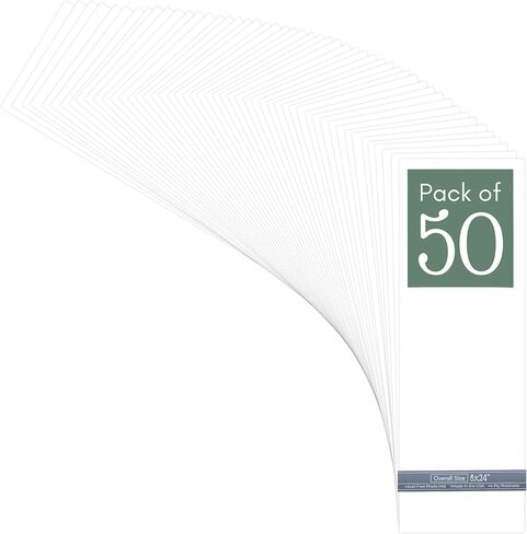 CountryArtHouse Textured White 8x24 Uncut Art Mat Board - No Opening - 1 Mat in Saudi Arabia