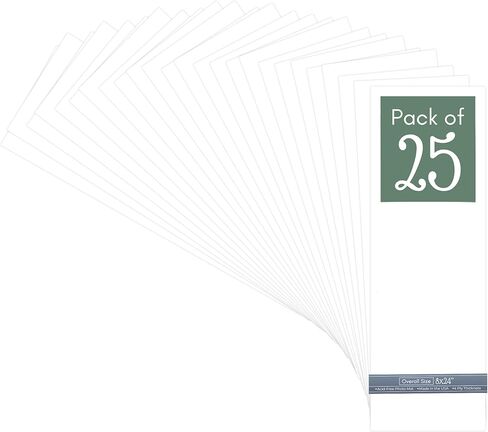 CountryArtHouse Textured White 8x24 Uncut Art Mat Board - No Opening - 1 Mat in Saudi Arabia