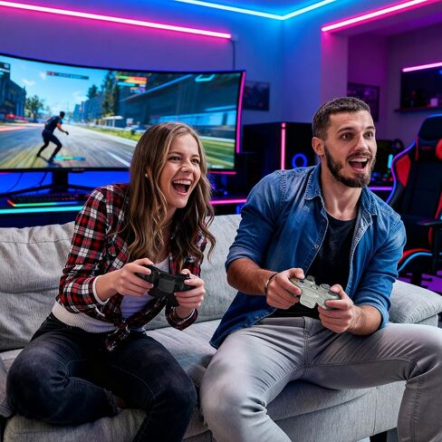 Zamia 2 Pack وحدة تحكم ألعاب لاسلكية لأجهزة Xbox 360/Slim/PC - عصا تحكم مطورة/اهتزاز مزدوج/مقبس سماعة رأس 2.5 مم لنظام التشغيل Windows 11/10/8/7 in Kuwait