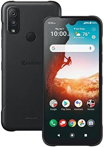 KYOCERA DuraSport 5G C6931 Carrier هاتف ذكي متين غير مقفل، أسود، شاشة 6.1 بوصة، كاميرا 48 ميجابكسل، مقاوم للماء، مقاوم للغبار، مقاوم للسقوط in Kuwait