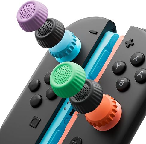 مقابض إبهام من COOWPS Switch 2 لجهاز Nintendo Switch 2 Joy-Con ووحدة التحكم الاحترافية، غطاء عصا التحكم من السيليكون المضاد للانزلاق، تصميم مريح وقبضة ألعاب معززة، حماية مريحة ومتينة للزر in Kuwait