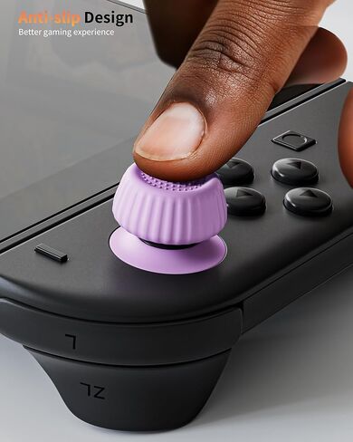 مقابض إبهام من COOWPS Switch 2 لجهاز Nintendo Switch 2 Joy-Con ووحدة التحكم الاحترافية، غطاء عصا التحكم من السيليكون المضاد للانزلاق، تصميم مريح وقبضة ألعاب معززة، حماية مريحة ومتينة للزر in Kuwait