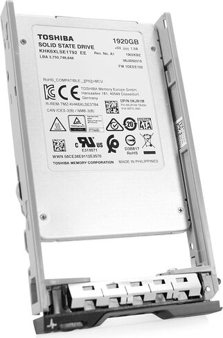 Dell 1.92 تيرابايت SATA 6 جيجابت/ثانية TLC 2.5 بوصة Enterprise PowerEdge SSD للقراءة المكثفة لـ: R630، R730، R730xd، R830، R930، R620، R720، R720xd، R520، R420 0KJR1M G13 (متجدد) in Saudi Arabia