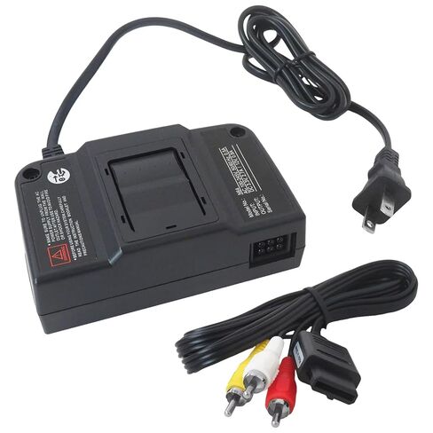 GRABOTE for N64 Power Supply and AV Cable Kit – AC Adapter & Composite Video Cord Compatible for Nintendo 64 Console in Saudi Arabia