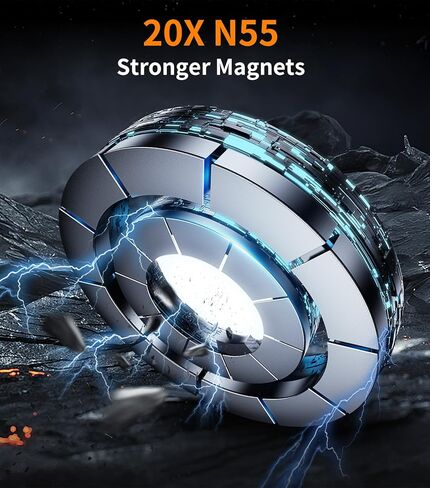 kaistyle for Magsafe Car Mount 【ثلاثي الطي وجميع المعادن】حامل هاتف مغناطيسي لحامل هاتف السيارة وحامل الهاتف الخليوي على لوحة القيادة لملحقات سيارتك للنساء والرجال لهاتف iPhone 17 Pro Max 16 15 14 in Kuwait