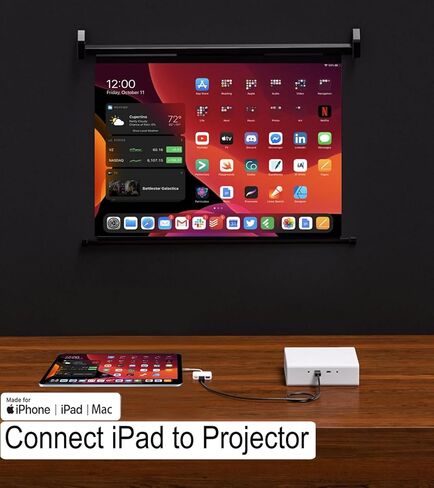 [معتمد من Apple MFi] محول USB C إلى HDMI 8K@30 هرتز لهاتف iPhone 17/16/15 مع منفذ PD&USB 3.2 بقدرة 100 واط، وسلك من النوع C إلى HDTV لجهاز Galaxy S26/S25/S24/MacBook Pro/Air iPad Pro إلى شاشة عرض التلفزيون in Kuwait
