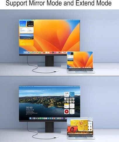 [معتمد من Apple MFi] محول USB C إلى HDMI 8K@30 هرتز لهاتف iPhone 17/16/15 مع منفذ PD&USB 3.2 بقدرة 100 واط، وسلك من النوع C إلى HDTV لجهاز Galaxy S26/S25/S24/MacBook Pro/Air iPad Pro إلى شاشة عرض التلفزيون in Kuwait