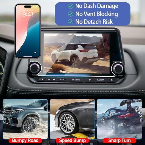 Magnetic Phone Holder for 2021-2026 Nissan Rogue S SV Rock Creek/2020-2025 Sentra SR SV[Fit 8-Inch Only] Cell Car Phone Mount Compatible with MagSafe in Saudi Arabia