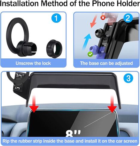 Magnetic Phone Holder for 2021-2026 Nissan Rogue S SV Rock Creek/2020-2025 Sentra SR SV[Fit 8-Inch Only] Cell Car Phone Mount Compatible with MagSafe in Saudi Arabia