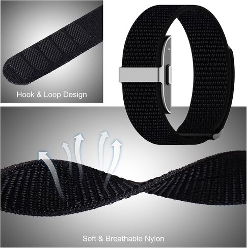 Nylon Loop Sport Replacement Bands+Charger Compatible with Hume Band in Saudi Arabia