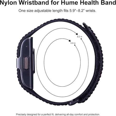 Nylon Loop Sport Replacement Bands+Charger Compatible with Hume Band in Saudi Arabia