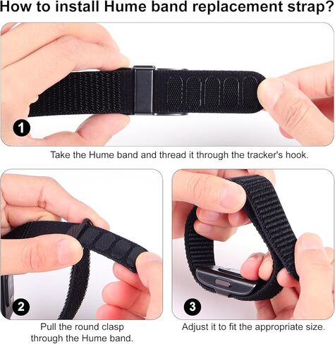 Nylon Loop Sport Replacement Bands+Charger Compatible with Hume Band in Saudi Arabia