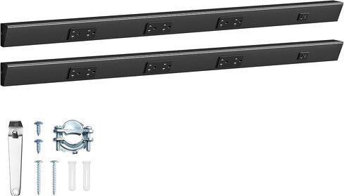 SURAIELEC 2-Pack 36 in Under Cabinet Hardwired Power Strip, Angled Trapezoid Design, 3×20A TR Outlets with USB-A & USB-C, Modular Extension System (No Cutting), Aluminum Housing, 2500W, ETL Listed in Saudi Arabia
