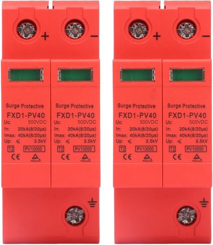 جهاز حماية 2P 40KA، قطعتين من أجهزة الحماية SPD صواعق ضوئية DC 2P 40KA FXD1- PV40 للسلامة المنزلية (DC 1000V) in Saudi Arabia