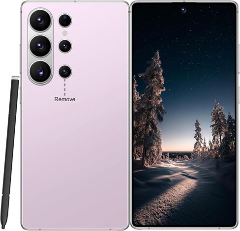 I26 Ultra Unlocked Cell Phone, 6.99" Infinity Edge Display, Android 15, 16GB RAM/1TB ROM, 7000mAh Long-Life Battery, Dual SIM 5G, Smart Stylus Pen, Face Unlock (Gray) in Saudi Arabia