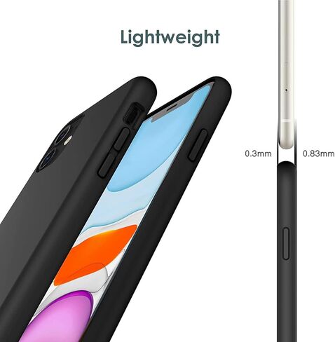 حافظة هاتف Huawei Enjoy 70X (6.78 بوصة) + واقي شاشة، غطاء مقاوم للصدمات، حافظة نحيفة من السيليكون الناعم TPU مضادة للخدش + زجاج مقسى لهاتف Huawei Enjoy 70X - أسود in Saudi Arabia