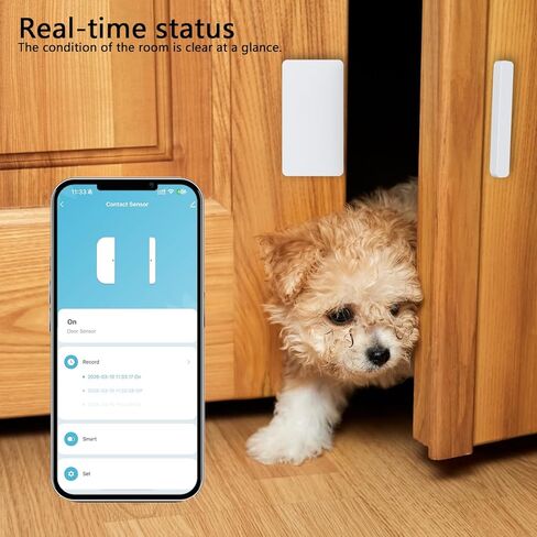 Mini Door Sensor, Wireless Door Window Sensor for Home Automation, Works with APP, Zigbee Door Sensor, No Hub Required in Kuwait
