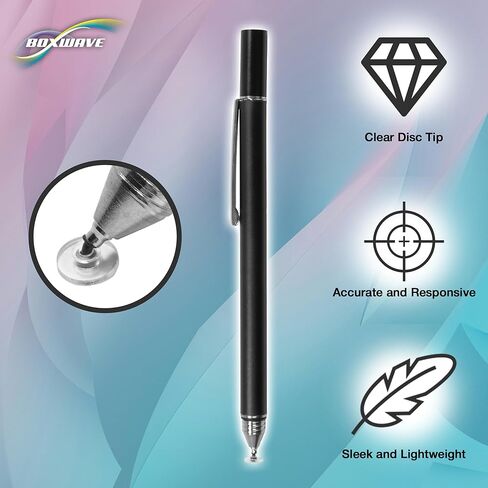 BoxWave Stylus Pen Compatible with Nintendo Switch 2 - FineTouch Capacitive Stylus, Super Precise Stylus Pen - Jet Black in Saudi Arabia