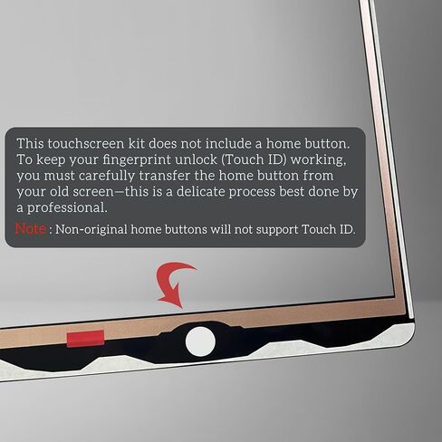 for iPad 9（9th Gen 2021 Released） Screen Replacement Digitizer Touch Glass, for iPad 10.2 Inch A2602 A2603 A2604 A2605, Full Repair Kit (Without Home Button) - Black in Kuwait