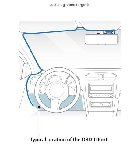 كابل طاقة BlackVue Obd II (3 م/9.84 قدم) - وضع سهل لوقوف السيارات لكاميرات داش، تركيب بسيط، مخرج 12 فولت/3 أمبير، متوافق مع سلسلة Elite، DR970X، DR770X، DR590X in Saudi Arabia