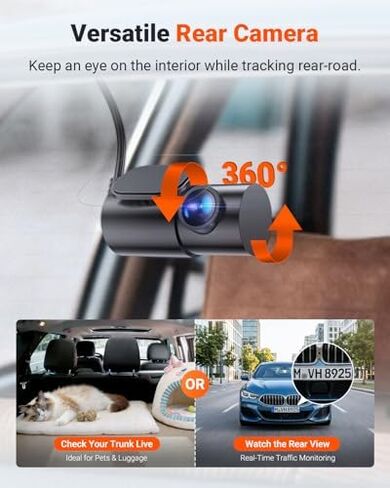 【الحزمة: Vantrue New N4S(RC18) Dash Cam + Hardwire Kit】 STARVIS 2، PlatePix™، 2.7K+1440P+1440 كاميرا أمامية داخلية خلفية، وضع انتظار مخزّن 24/7، دعم 1 تيرابايت بحد أقصى in Saudi Arabia