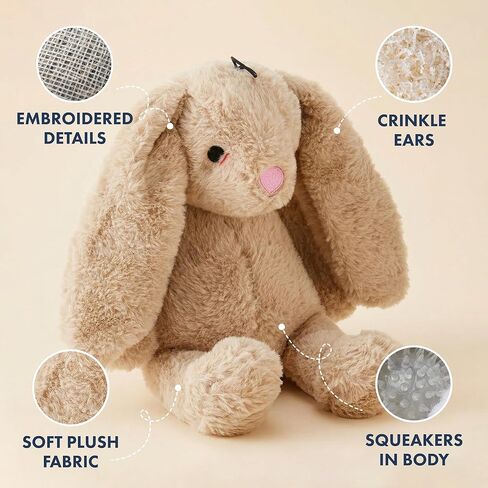 Pet Lou Colossals Durable Squeaker Dog Toys - Durable Fabric - Tough and Reliable for Aggressive Chewers, Multicolor, Large, for All Breed Sizes in Kuwait