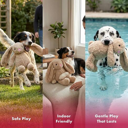 Pet Lou Colossals Durable Squeaker Dog Toys - Durable Fabric - Tough and Reliable for Aggressive Chewers, Multicolor, Large, for All Breed Sizes in Kuwait