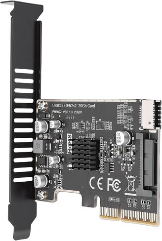 بطاقة توسيع Zunate PCI Express مع منفذ أمامي من النوع C، وحدة تحكم PCIE USB 3.2 بسرعة 20 جيجابت في الثانية لفتحات PCIE X4 X8 X16، ومحول مجموعة شرائح ASM3242 لسطح المكتب in Saudi Arabia