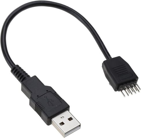 Motherboard Internal USB Hub 9pin Header Male 1 to Type a Male Extension Cable HUB Connector Adapter Adapter Cable in Saudi Arabia