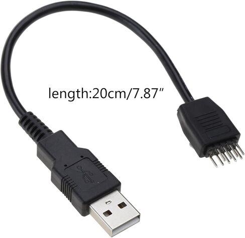 Motherboard Internal USB Hub 9pin Header Male 1 to Type a Male Extension Cable HUB Connector Adapter Adapter Cable in Saudi Arabia
