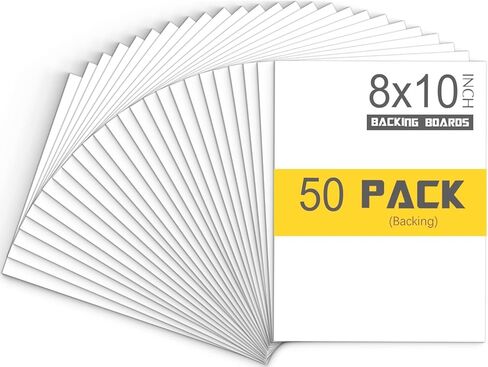 25 Pack 8.5x11 White Acid-Free Backing Boards, Uncut Mat Boards for Frames, Photos, Prints & Artwork in Saudi Arabia