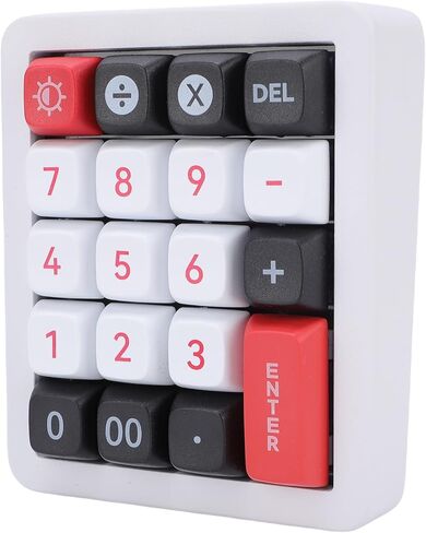 SUNGOOYUE Number Pad, Mechanical USB Wired Hot Swappable Numeric Keypad with 12 RGB LED Backlight 19 Programmable Keys, for Laptop Desktop Computer PC (White) in Saudi Arabia