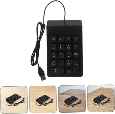 Operitacx 2pcs Portable USB Numeric Keypad for Laptop and Pc, Mini 18-Key Number Pad Keyboard for Banking and Financial Use, Compact Wired Number Keyboard for Desktop in Saudi Arabia