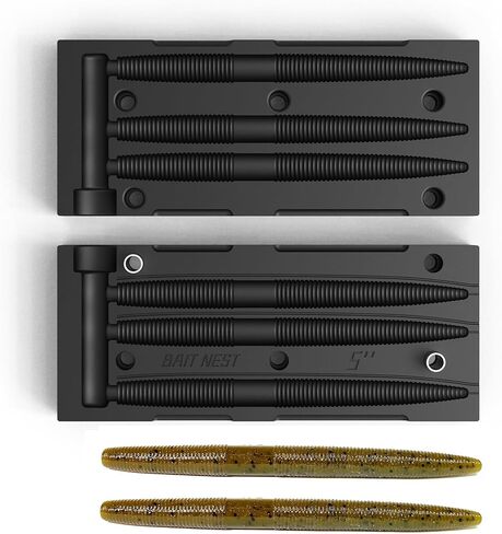 Soft Plastic Lure Mold Yama Stick Bait Senko 5",No Release Oil Needed, High Heat Resistance, No Bubbles, No Flash,Easy DIY Injection Mold for Perfect Soft Plastic Baits in Saudi Arabia