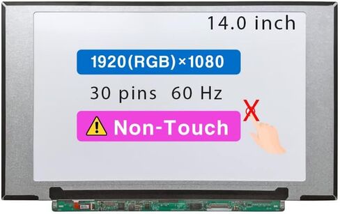 استبدال الشاشة لينوفو ثينك باد X1 الكربون 20R1 سلسلة 14.0 "30 دبابيس 60 هرتز FHD 1920*1080 لوحة عرض LCD غير تعمل باللمس in Saudi Arabia