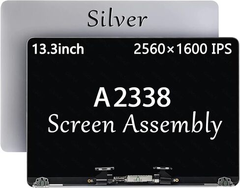 A2338 Screen Replacement Silver for MacBook Pro M2 Retina A2338 EMC 8162 MNEH3LL/A Full LCD Display Assembly Silver in Saudi Arabia