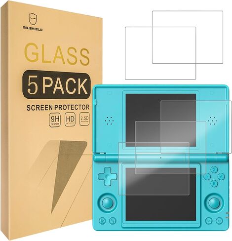 Mr.Shield Screen Protector compatible with Anbernic RG DS [3 Pack Lower screen + 2 Pack Upper screen] [Tempered Glass] [5-PACK] [Japan Glass with 9H Hardness] in Saudi Arabia