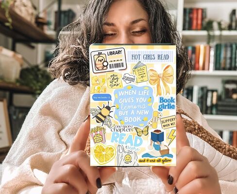 إدراج ليمون BookTok Kindle باللون الأصفر لحافظة شفافة - Bookish - إدراج بطاقة Bookish للقارئ الإلكتروني، ديكور Kindle، إدراج حافظة ملصق Booktok، هدايا كتاب للنساء (الجيل الحادي عشر من Kindle Paperwhite) in Kuwait