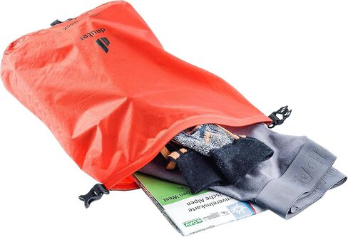 Deuter Light Drypack 5، كيس مقاوم للماء سعة 5 لتر، مقاوم للتمزق، يحافظ على المعدات جافة للمشي لمسافات طويلة والرحلات والتخييم والتجديف بالكاياك - البابايا in Saudi Arabia