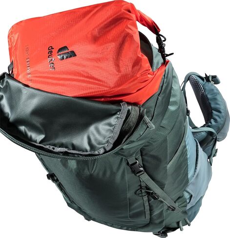 Deuter Light Drypack 5، كيس مقاوم للماء سعة 5 لتر، مقاوم للتمزق، يحافظ على المعدات جافة للمشي لمسافات طويلة والرحلات والتخييم والتجديف بالكاياك - البابايا in Saudi Arabia