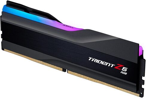 G.SKILL Trident Z5 RGB Series DDR5 RAM (Intel XMP 3.0 & AMD EXPO) 16GB (1x16GB) 6000MT/s CL36-36-36-96 1.35V Desktop Computer Memory U-DIMM - Matte Black (F5-6000J3636F16GX1-TZ5RK) in Saudi Arabia