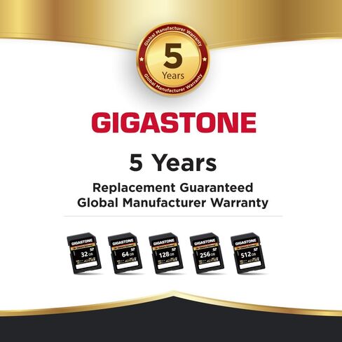 【5-Years Data Recovery】 GIGASTONE 256GB SD Card with USB Type C Card Reader, 4K Camera Extreme, A2 V30 U3 C10 SDXC Memory Card High Speed, Compatible with Canon Kodak Olympus Digital Camera in Saudi Arabia