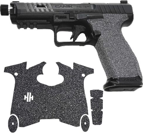 Handleitgrips Gun Grip Tape Wrap متوافق مع Canik Mete SFT Pro، شريط قبضة مسدس من ورق الصنفرة الأسود مع إدراجات، أغطية قبضة المسدس، مملوكة للمحاربين القدامى، صنع في الولايات المتحدة الأمريكية in Saudi Arabia