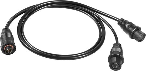 720111-1 14 M ID SIDB Y Splitter Cable fits for Humminbird SOLIX, APEX, XPLORE | Connect Side Imaging & 2D Transducers | Supports Airmar Transducer ID | 30 Inch Durable Y Cable in Saudi Arabia
