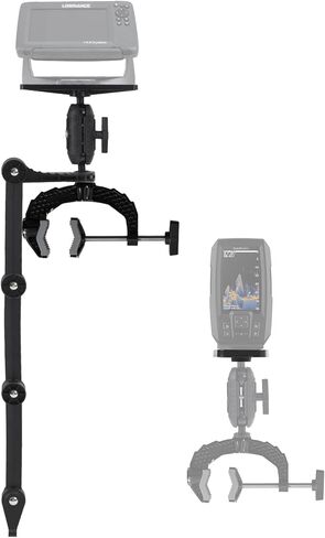 HITORHIKE Kayak Boat Fish Finder Mount with Transducer Arm and Ball Base 2 Universal Plates Holds up to 9" Electronics Compatible with Garmin Lowrance Humminbird in Saudi Arabia