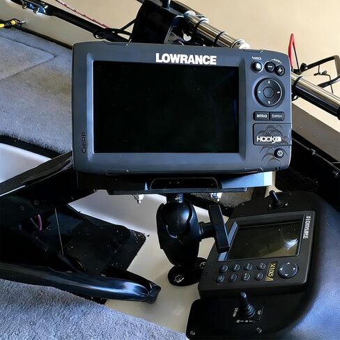 Strg 1.5" Ball Mount with 3.4" Double Socket Arm, Rectangular Plate and Round Base, Aluminum C Size 1.5" Ball AMPS Mount for Small/Medium Sized Fish Finders and Tablet Mounting Laptop Mounting in Saudi Arabia