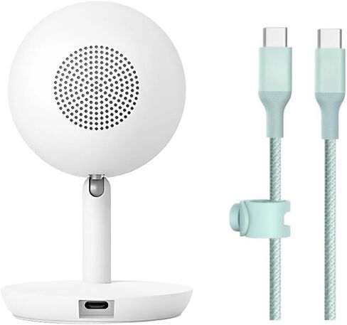 Google Nest Cam IQ Indoor Security Camera – Replacement Unit – 4K Sensor, 1080p HD, Supersight, Assistant – White – Includes Camera Only + 10 FT USB-C to USB-C Cable in Saudi Arabia