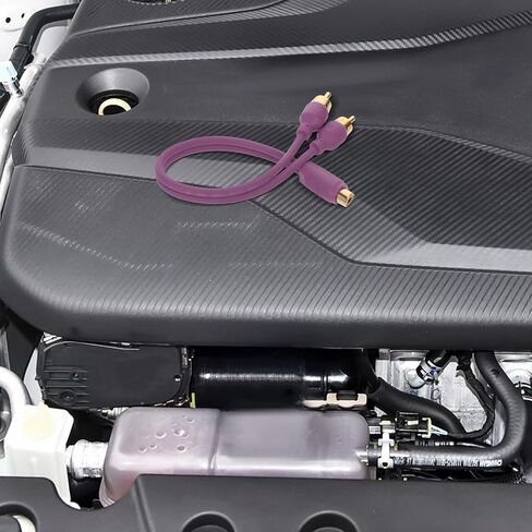 NUOBESTY Car Power Amplifier Cable Audio Speaker Splitter 1 Female to 2 Stereo Speaker Wire for Car Subwoofer Installation Automotive Amplifier Wiring in Saudi Arabia