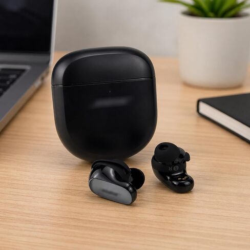 أطراف أذن بديلة متوافقة مع سماعات الأذن Bose QuietComfort Ultra (2023)، أطراف أذن من السيليكون الناعم مع صندوق تخزين محمول (3، أسود، صغير/متوسط/كبير) in Kuwait